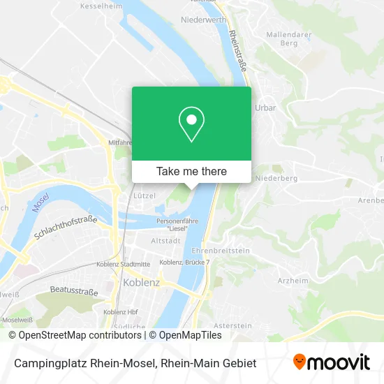 Карта Campingplatz Rhein-Mosel