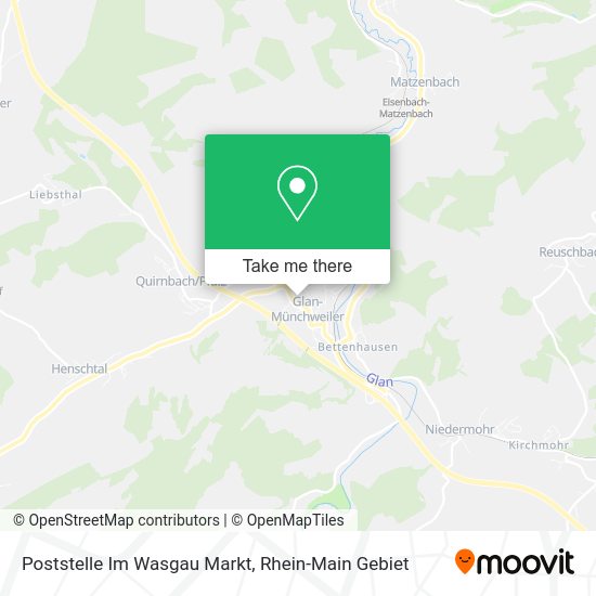 Карта Poststelle Im Wasgau Markt