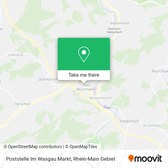 Карта Poststelle Im Wasgau Markt