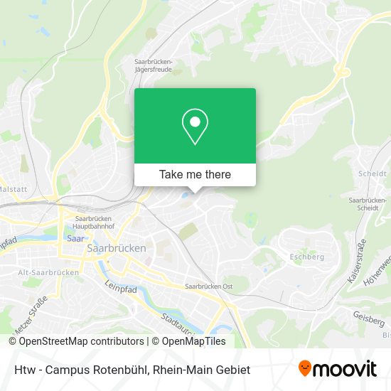 Карта Htw - Campus Rotenbühl