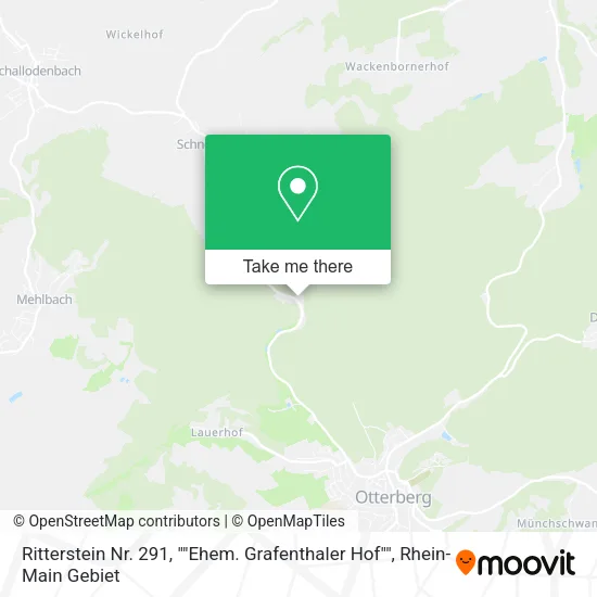 Карта Ritterstein Nr. 291, ""Ehem. Grafenthaler Hof""