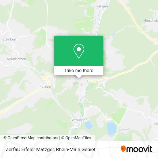 Карта Zerfaß Eifeler Matzger