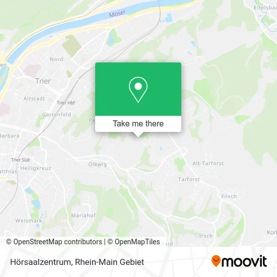 Карта Hörsaalzentrum