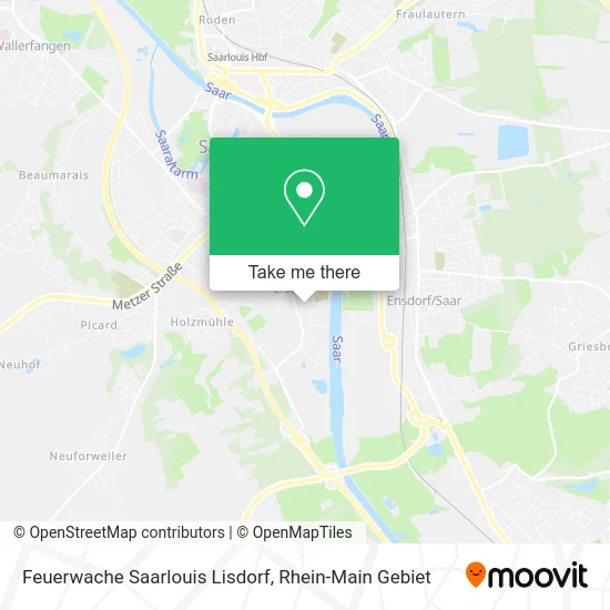 Карта Feuerwache Saarlouis Lisdorf