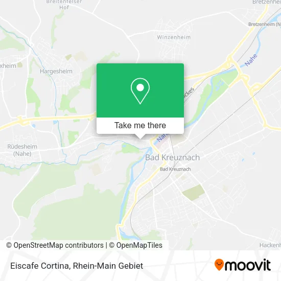 Карта Eiscafe Cortina