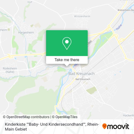 Карта Kinderkiste ""Baby- Und Kindersecondhand""