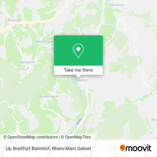 Карта Up Breitfurt Bahnhof