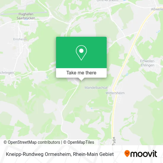 Карта Kneipp-Rundweg Ormesheim