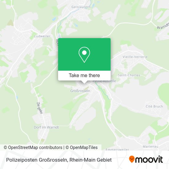Карта Polizeiposten Großrosseln