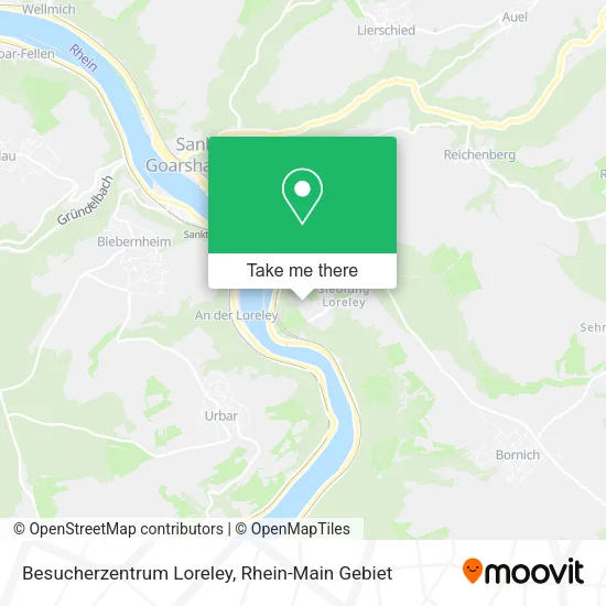 Карта Besucherzentrum Loreley