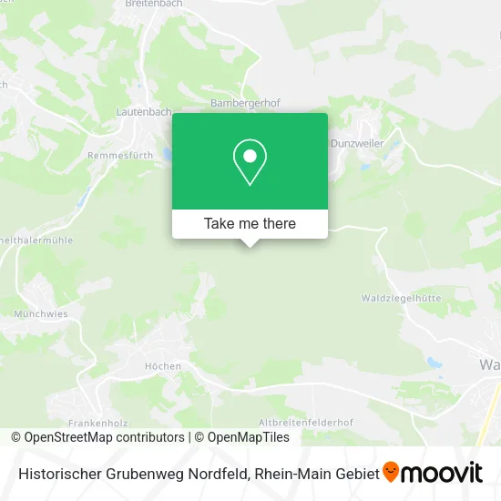 Карта Historischer Grubenweg Nordfeld