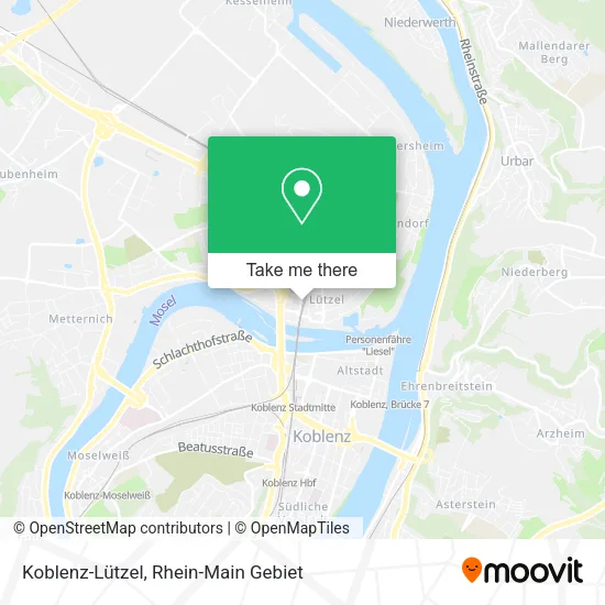 Карта Koblenz-Lützel