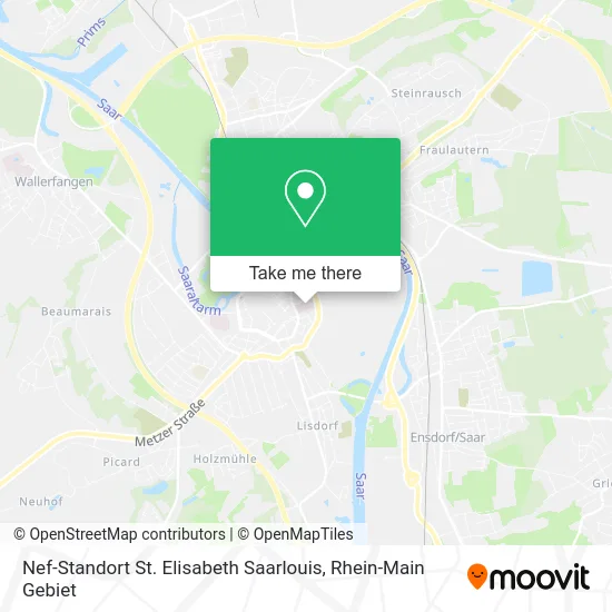 Карта Nef-Standort St. Elisabeth Saarlouis