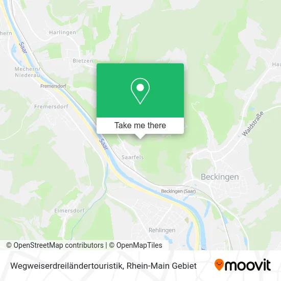 Карта Wegweiserdreiländertouristik