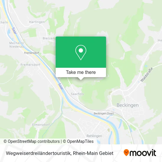 Карта Wegweiserdreiländertouristik