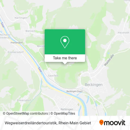Карта Wegweiserdreiländertouristik