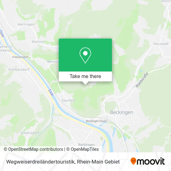 Карта Wegweiserdreiländertouristik