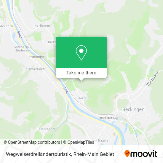 Карта Wegweiserdreiländertouristik