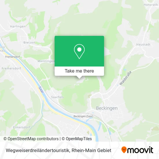 Карта Wegweiserdreiländertouristik