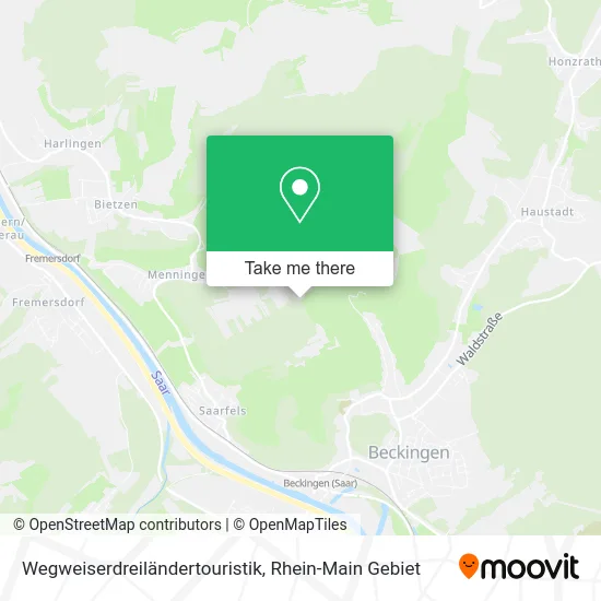 Карта Wegweiserdreiländertouristik