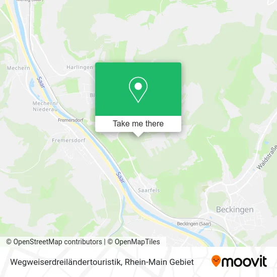 Карта Wegweiserdreiländertouristik