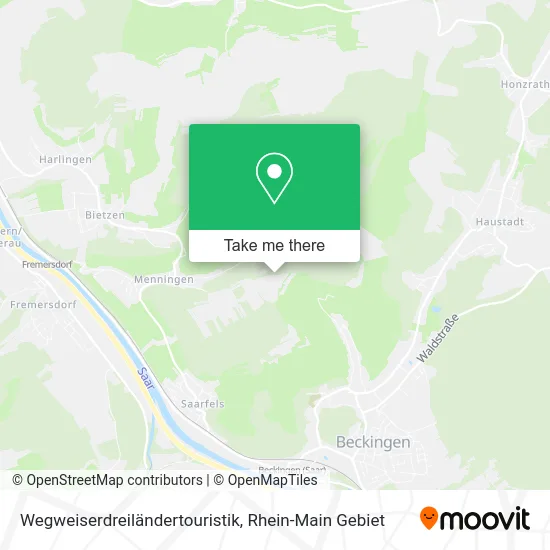 Карта Wegweiserdreiländertouristik