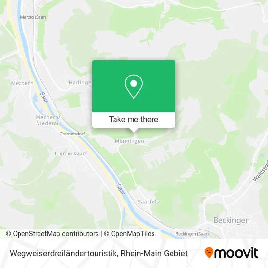 Карта Wegweiserdreiländertouristik
