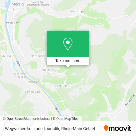 Карта Wegweiserdreiländertouristik