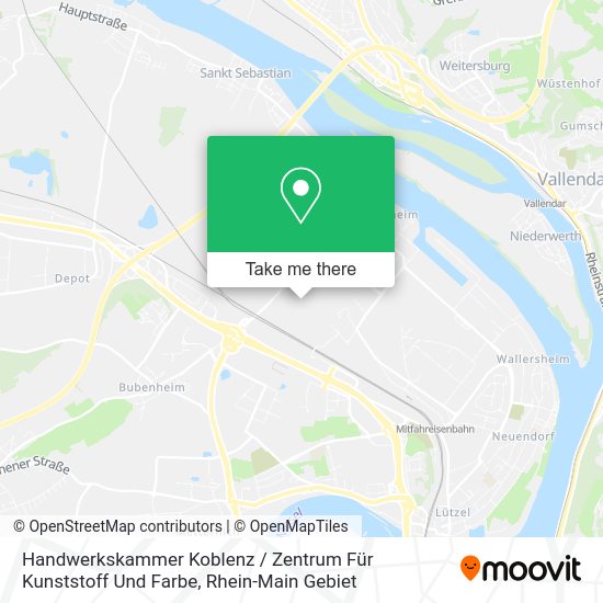 Карта Handwerkskammer Koblenz / Zentrum Für Kunststoff Und Farbe