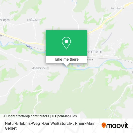 Карта Natur-Erlebnis-Weg >Der Weißstorch<