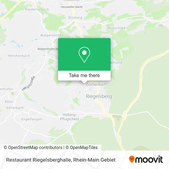 Карта Restaurant Riegelsberghalle