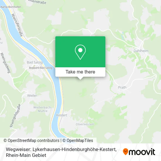 Карта Wegweiser: Lykerhausen-Hindenburghöhe-Kestert