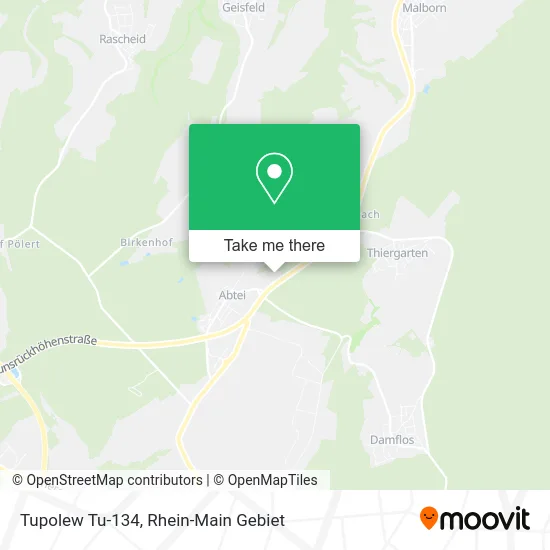 Карта Tupolew Tu-134