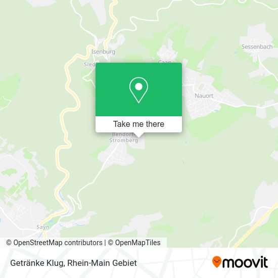Карта Getränke Klug