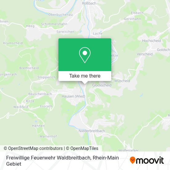 Карта Freiwillige Feuerwehr Waldbreitbach