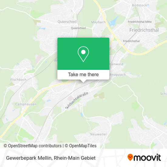Карта Gewerbepark Mellin