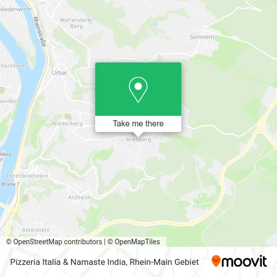 Карта Pizzeria Italia & Namaste India