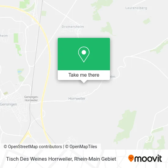 Карта Tisch Des Weines Horrweiler