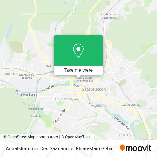 Карта Arbeitskammer Des Saarlandes