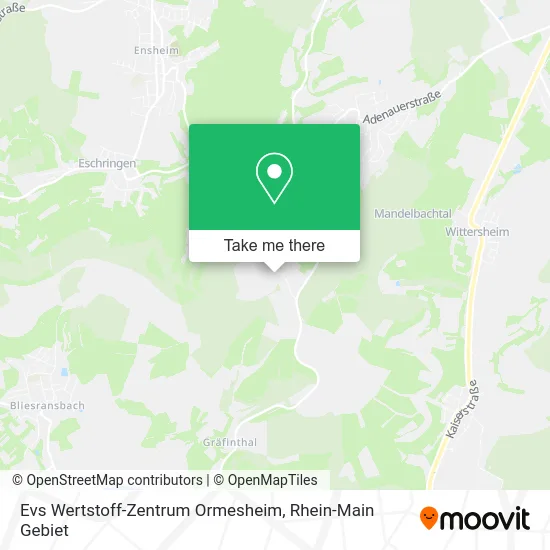 Карта Evs Wertstoff-Zentrum Ormesheim