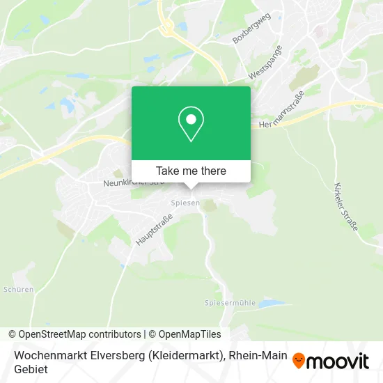 Карта Wochenmarkt Elversberg (Kleidermarkt)