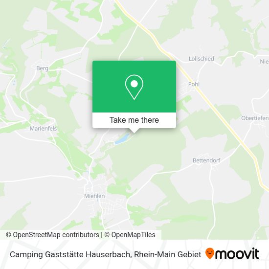 Карта Camping Gaststätte Hauserbach