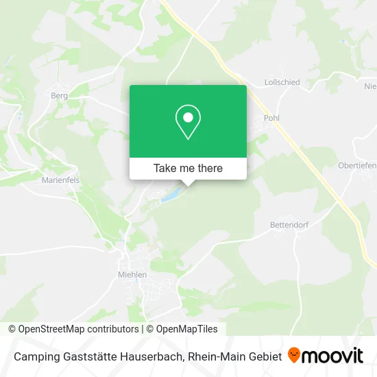 Карта Camping Gaststätte Hauserbach
