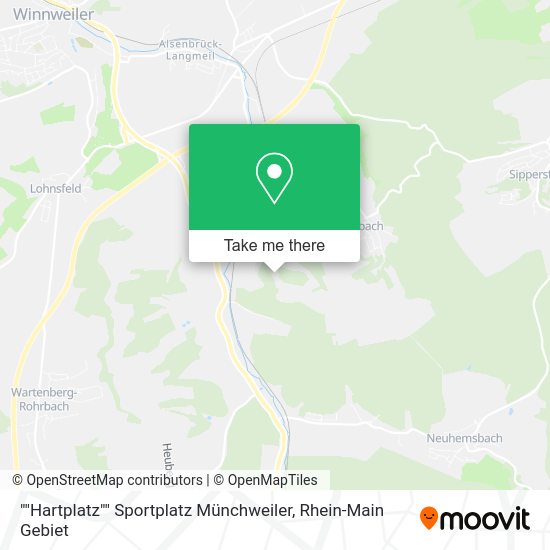 Карта ""Hartplatz"" Sportplatz Münchweiler