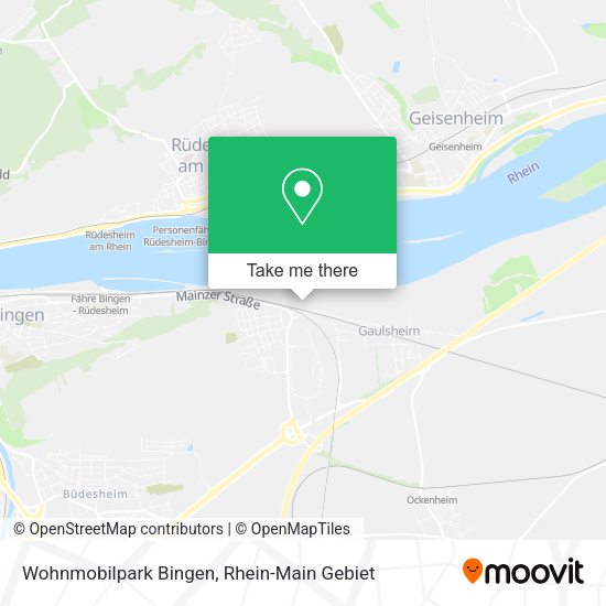 Карта Wohnmobilpark Bingen