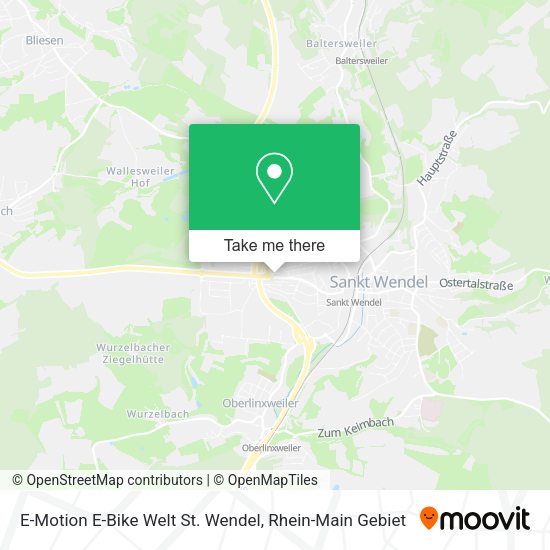 Карта E-Motion E-Bike Welt St. Wendel