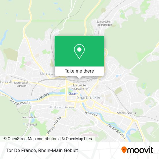 Карта Tor De France