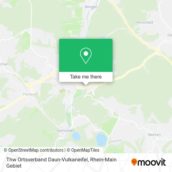 Карта Thw Ortsverband Daun-Vulkaneifel