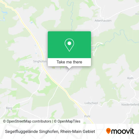 Карта Segelfluggelände Singhofen