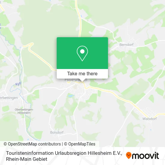 Карта Touristeninformation Urlaubsregion Hillesheim E.V.